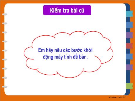 Bài giảng Tin học 3 - Chương 1 - Bài 9: An toàn về điện khi sử dụng máy tính - Trường Tiểu học Thị trấn Một Ngàn A
