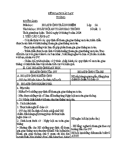 Kế hoạch bài dạy môn Toán + Tiếng Việt 5 - Tuần 2 - Năm học 2024-2025 - Trường Tiểu học Cẩm Lộc