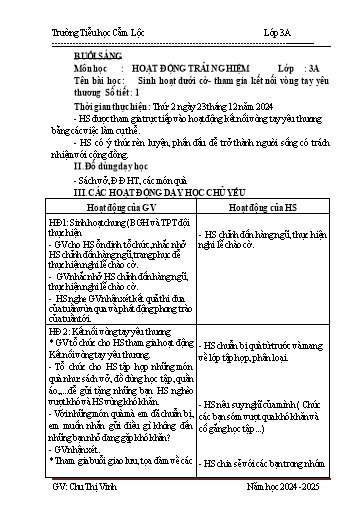 Kế hoạch bài dạy Tiếng Việt + Toán 3 - Tuần 16 - Năm học 2024-2025 - Chu Thị Vinh