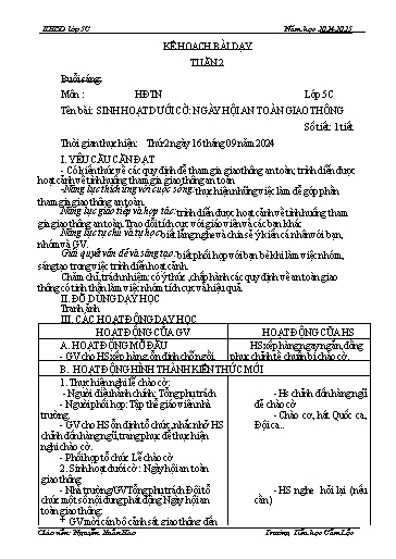 Kế hoạch bài dạy Toán + Tiếng Việt 5 - Tuần 2 - Năm học 2024-2025 - Nguyễn Xuân Hào